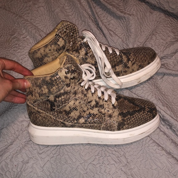 Snake Print High Top Sneaker - Picture 3 of 3